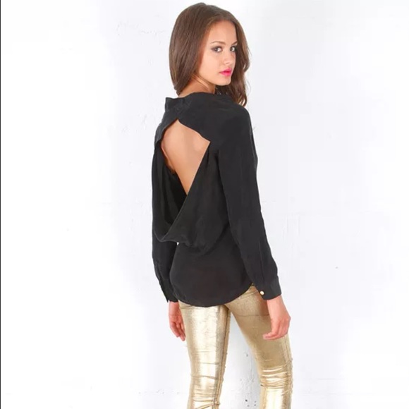 BOULEE BLACK JAMIE TOP / BLOUSE ! $240 LOW BACK😍