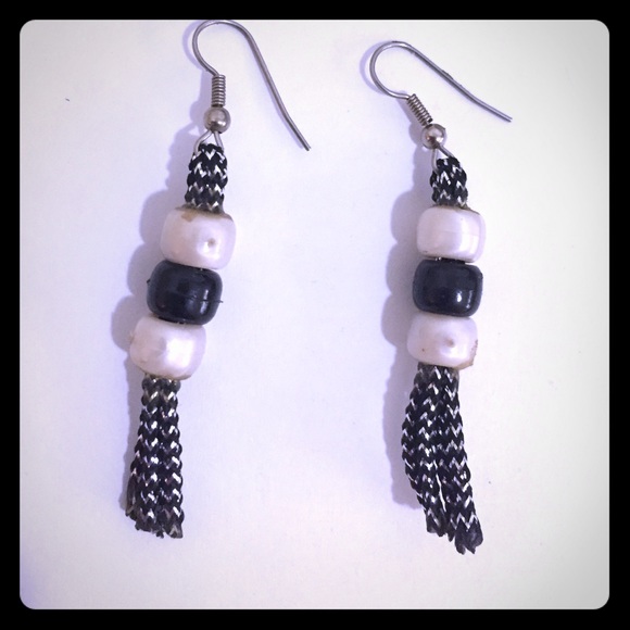 Vintage Beaded Rope Earrings