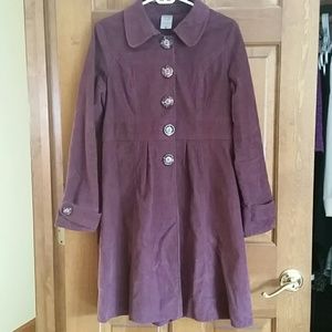 Oxblood Regency Corduroy Coat