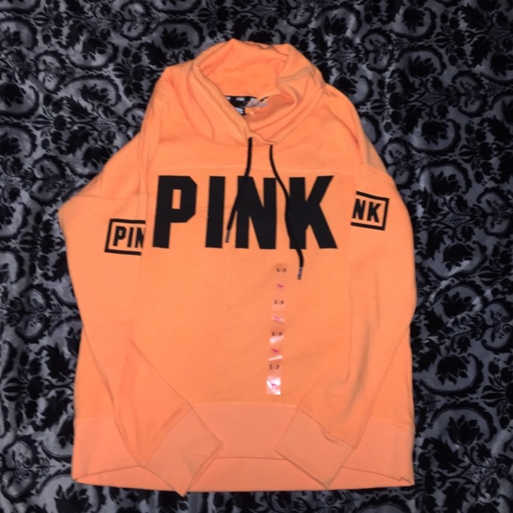 NWT cowl neck PINK hoodie