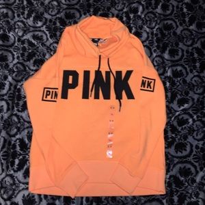 NWT cowl neck PINK hoodie