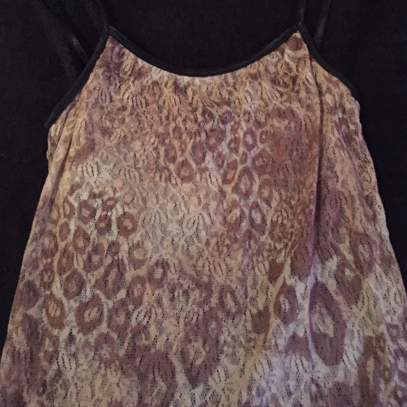 Cheetah print tank top