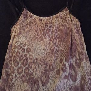 Cheetah print tank top