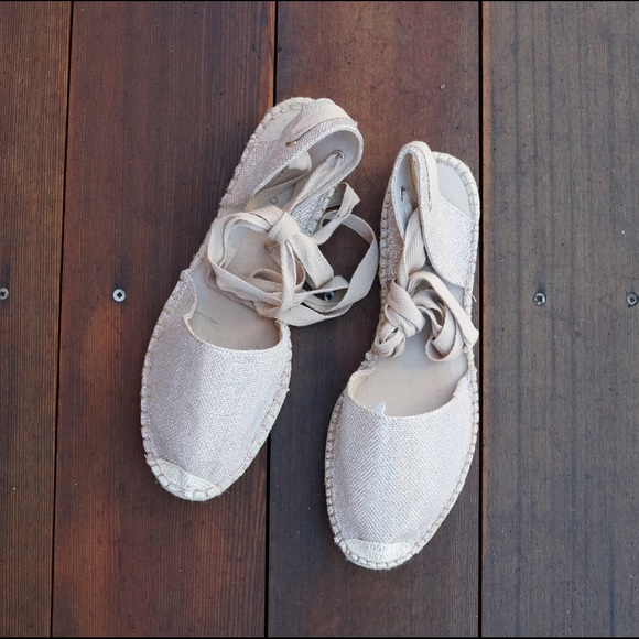Bamboo Saturday 30 lace up espadrilles, rose gold