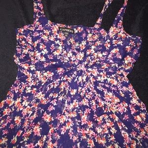 Express floral tank top
