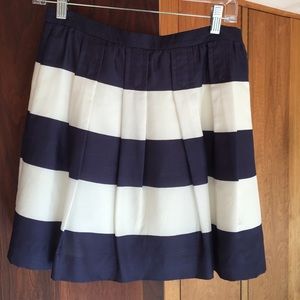 Striped silk skirt by J.Crew