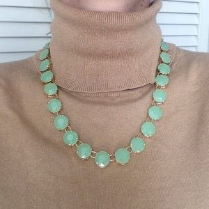 Green Stone Statement Necklace
