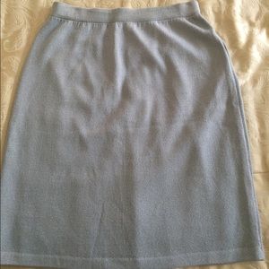 St. John straight wool skirt Light blue/violet