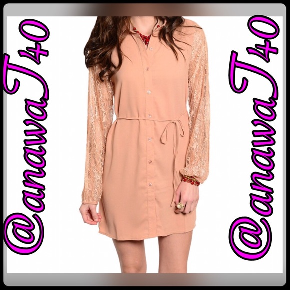 HP 🆕 Nude Dress Size Medium - Picture 2 of 4