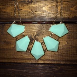 Teal Chunky Necklace