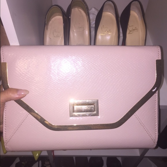 Nude envelope clutch
