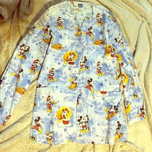 Christmas Mickey Mouse Scrub Jacket