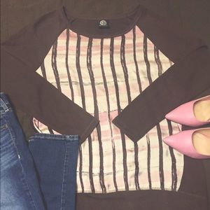 NEW! Nordstrom Bobeau Brown Top/Sweater