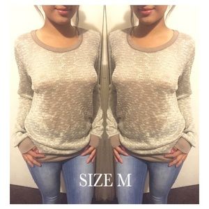 NEW! Nordstrom Bobeau Beige Knitted Top