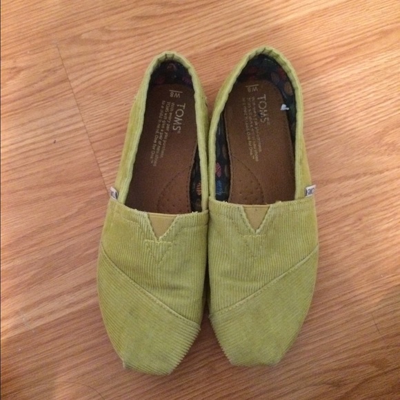 Green Toms, hardly worn