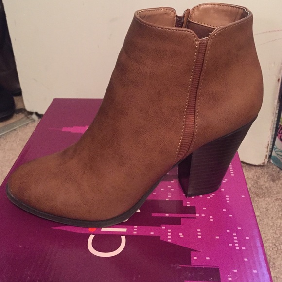 Brown booties