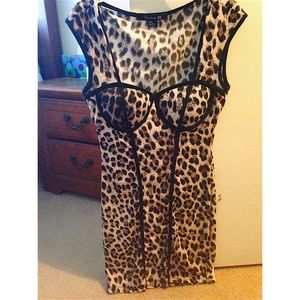 Forever 21 leopard print medium dress