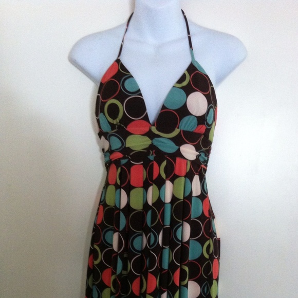 I.N. San Francisco Dresses & Skirts - I.N. San Francisco S Halter Dress Multi polka dots