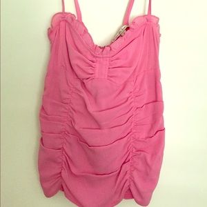 Nanette leprechaun silk bodice tank. Rouged