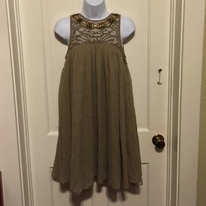 NWT Anthropologie Taupe dress