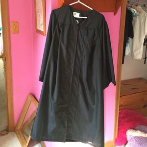 Black graduation robe