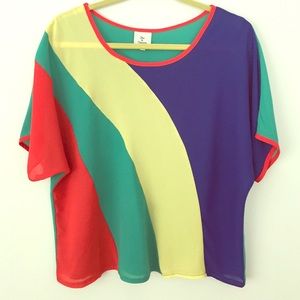 UO color-block top