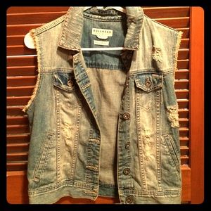Distressed Jean vest!