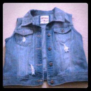 Mudd size med blue jean vest