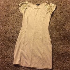 Dress - sequin shoulders