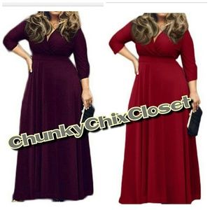 Maxi Dresses red /purple