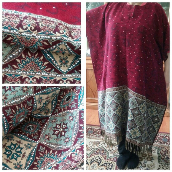 Long Pancho style outfit