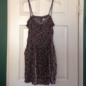 H&M black multi key dress