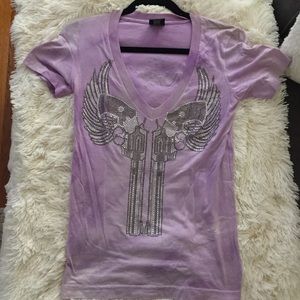 Rawyalty tshirt with stones