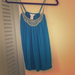 Embellished spaghetti strap