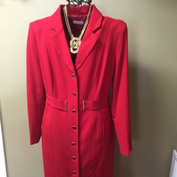 Red Calvin Klein Dress size 14