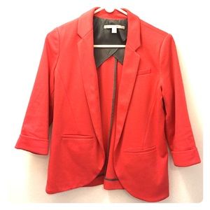 Coral pink fitted blazer