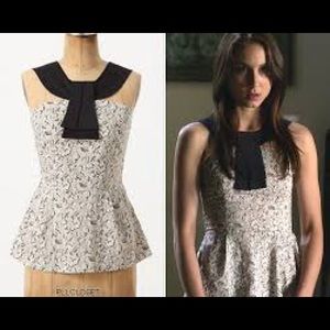 Anthropologie girls from savoy top