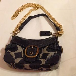 Blue/grey Coach purse