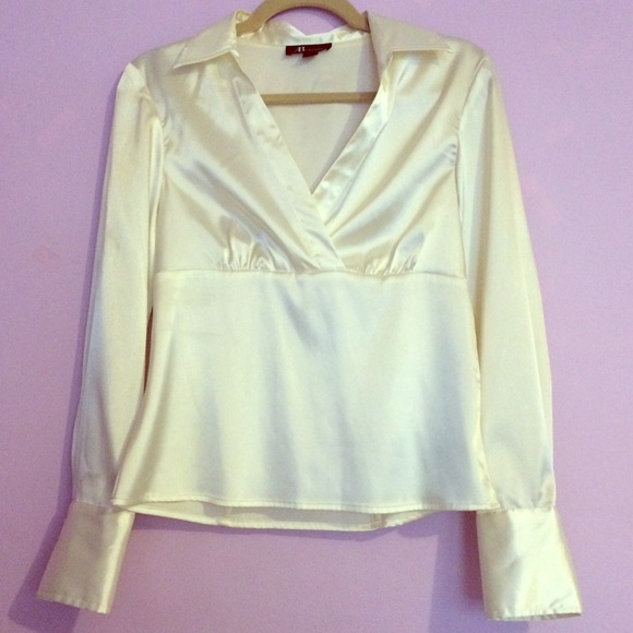 White Satin blouse