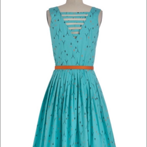 NWOT Modcloth If Eiffel in Love Dress - Picture 2 of 4