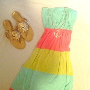 FINAL SALE Nordstrom multi-colored maxi dress