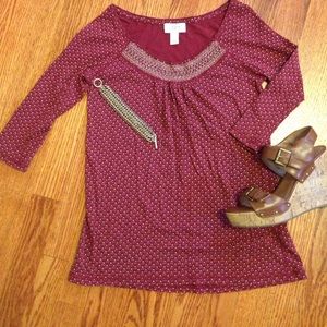 Ann Taylor Loft 3/4 sleeve top!