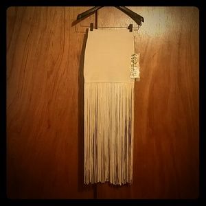 WoW Couture Bodycon Fringe Skirt NWT - SMALL