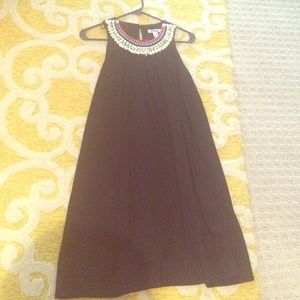 Boston Proper Bead Neck Trapeze Dress