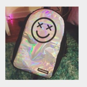 Limited Edition Smiley face spray ground Bookbag😵