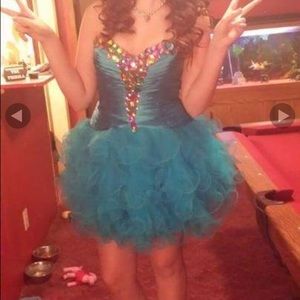 Blue mini homecoming dress!!!