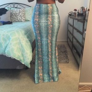 Long mermaid skirt