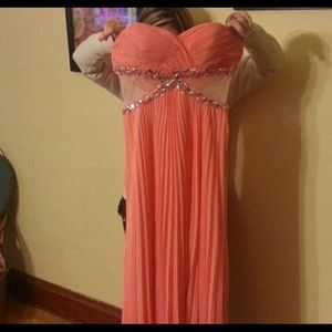 Pink long homecoming/prom dress!!!