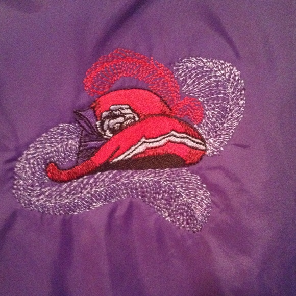 Purple Coach's Jacket with embroidered red hat - Picture 2 of 3