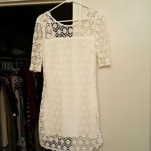 Abercrombie & Fitch crochet white dress